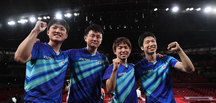 日本男团vs韩国男团乒乓球的相关图片